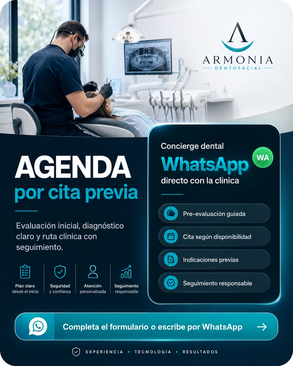 Agenda por cita previa Armonía Dentofacial