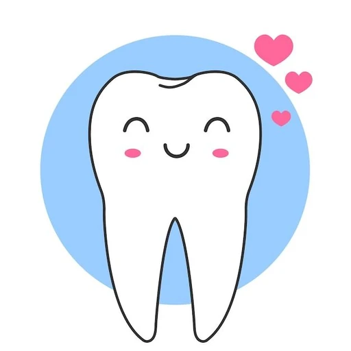 Muelita sonriente con consejos de salud bucal
