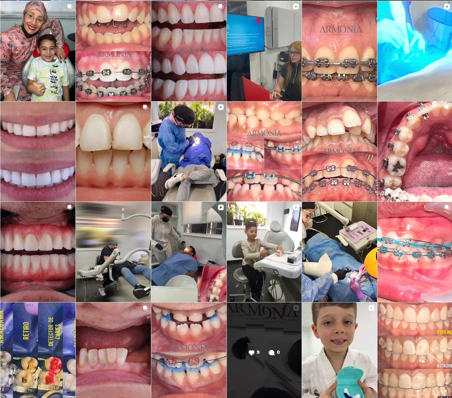Vista del Instagram de Armonía Dentofacial