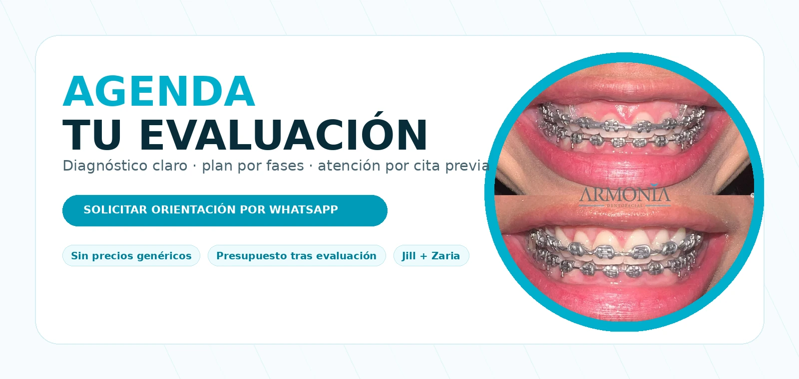 Agenda tu evaluación Armonía Dentofacial